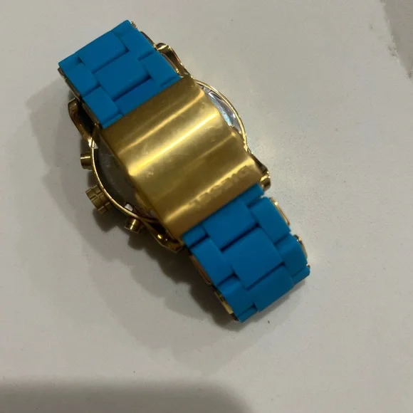 Teal & Gold Diesel Watch - Picture 2 of 3